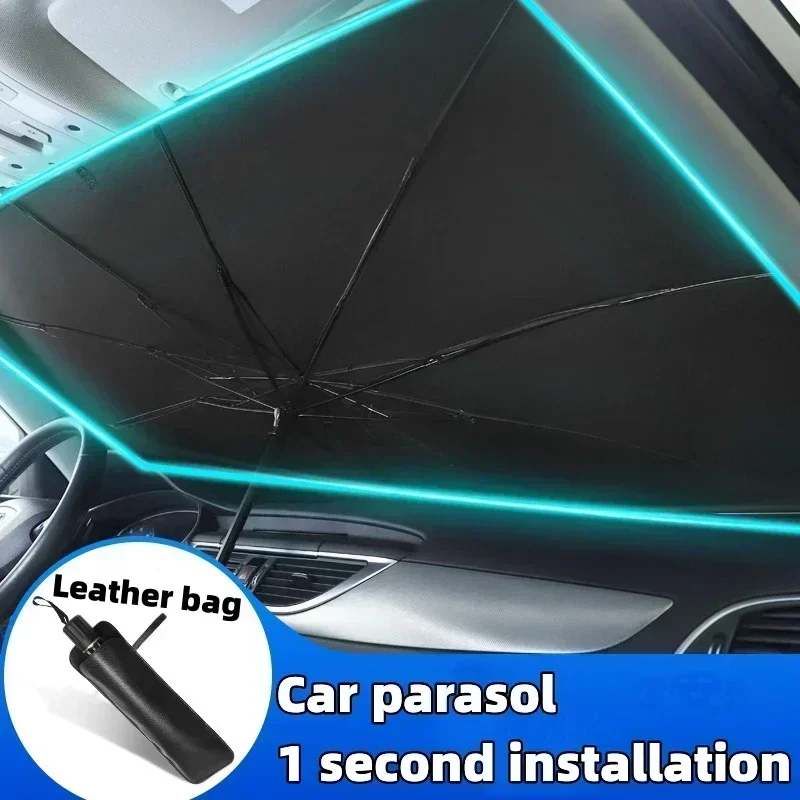 Car Sunshade Windshield Umbrella Foldable - Parasole per Auto, Copertura Anteriore per