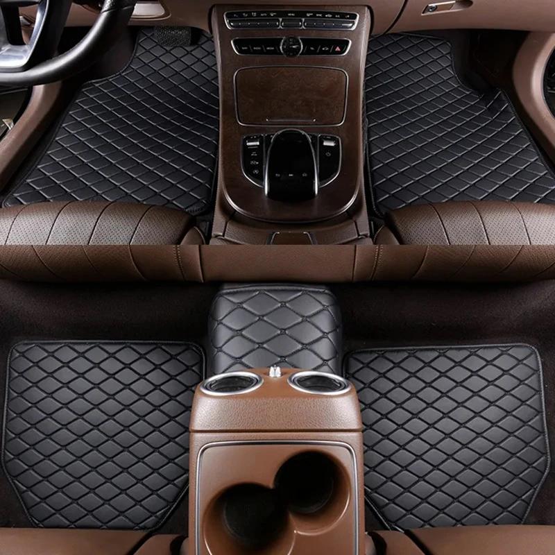 Car Floor Mats Universal Waterproof Leather - Tappetini per Auto 5 Pezzi Universali