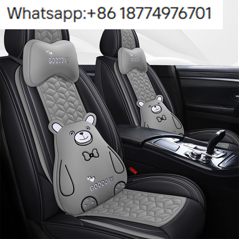 Leather Car Seat Covers Full Set Universal - Nuovi Arrivi 2025: Set Completo di