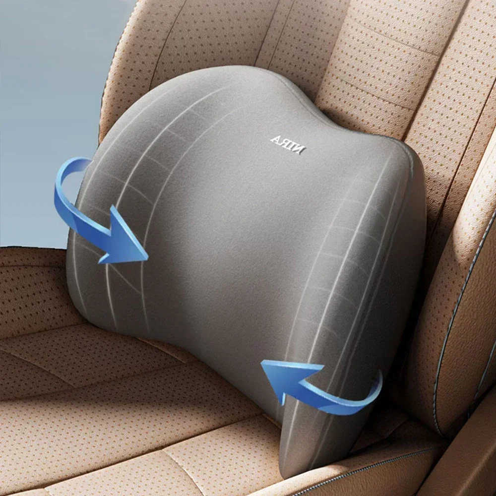 Memory Foam Car Neck Pillow Lumbar Support - Poggiatesta per auto Supporto lombare Memory