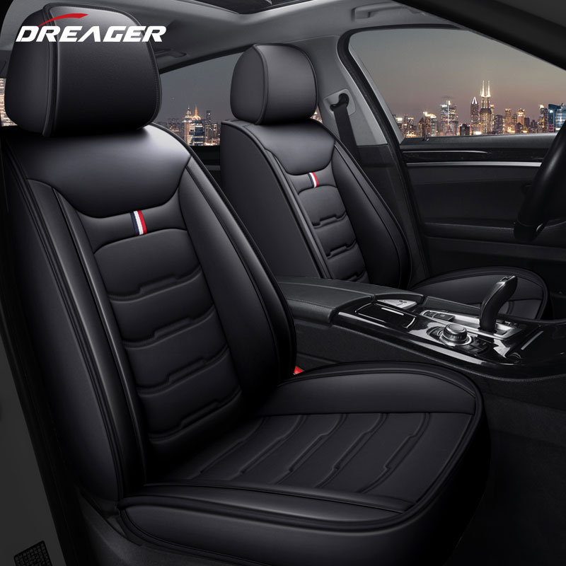 Leather Car Seat Covers Full Set Universal - Coprisedili per auto universali Tappetini in