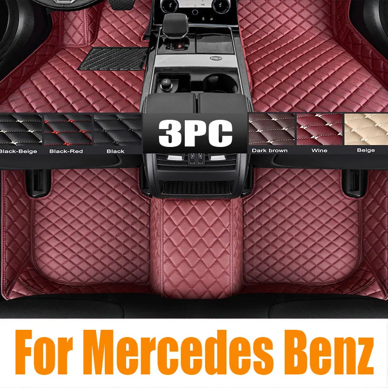 Car Floor Mats Universal Waterproof Leather - Auto originale TPE Tappetini Per Mercedes
