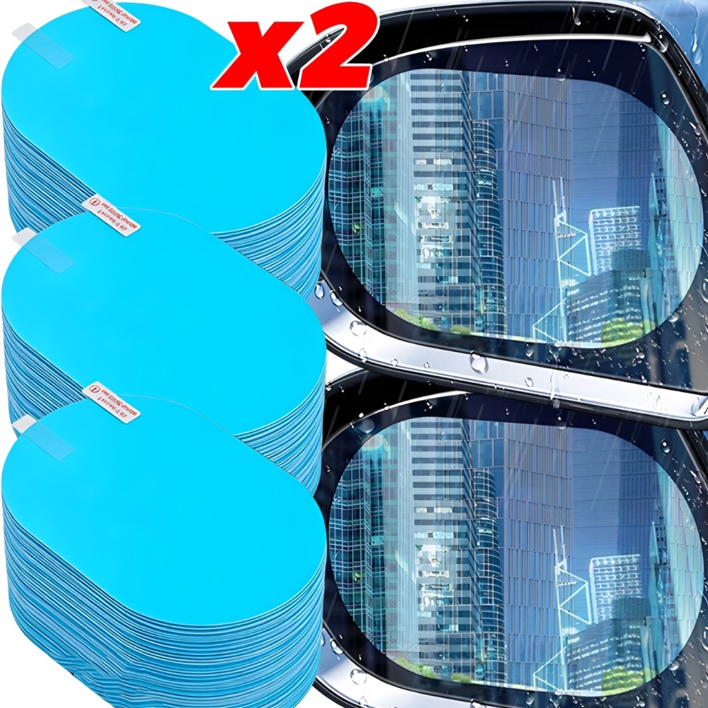 Anti Glare Car Rearview Mirror Film - 2/1 pz. Pellicola Universale Antiappannamento Antiriflesso