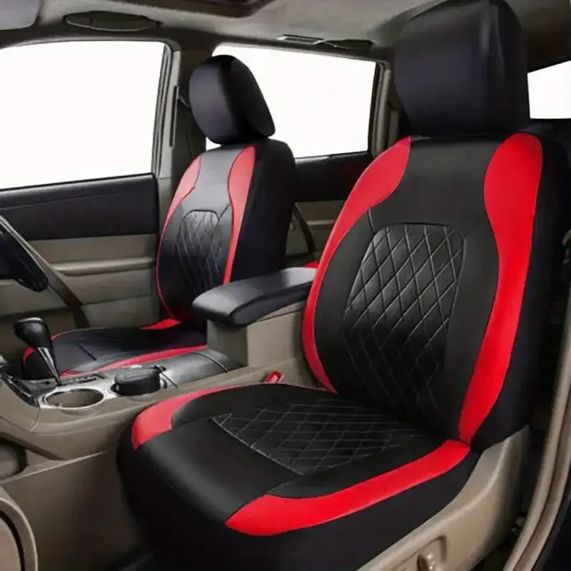 Leather Car Seat Covers Full Set Universal - Coprisedili Universali in Ecopelle per Auto