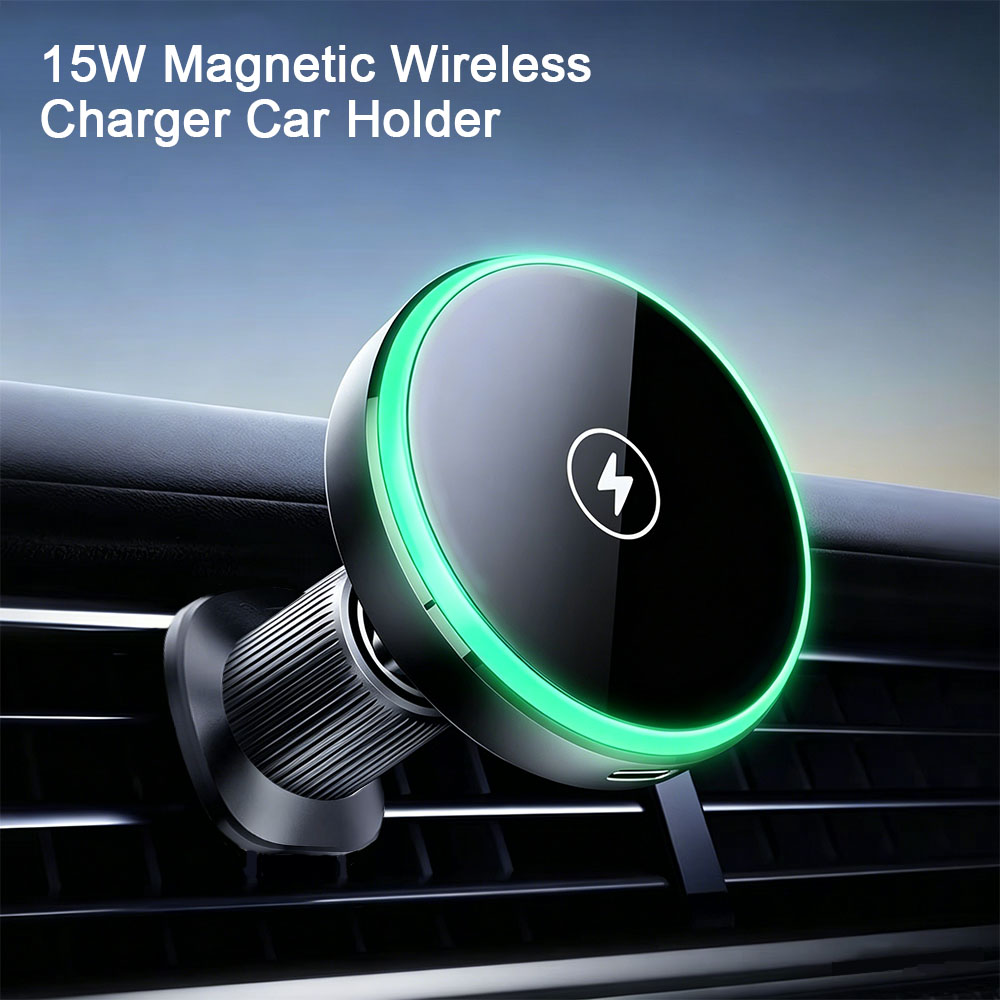 Magnetic Phone Holder For Car Vent - Supporto Magnetico per Ricarica Wireless in