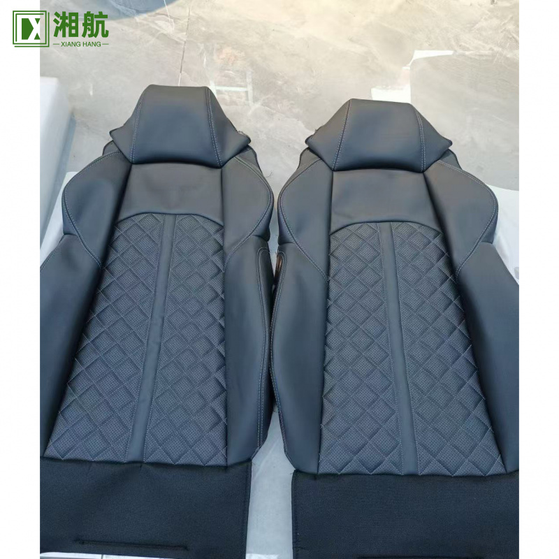 Leather Car Seat Covers Full Set Universal - Adatto per Audi Luxury Design Coprisedili