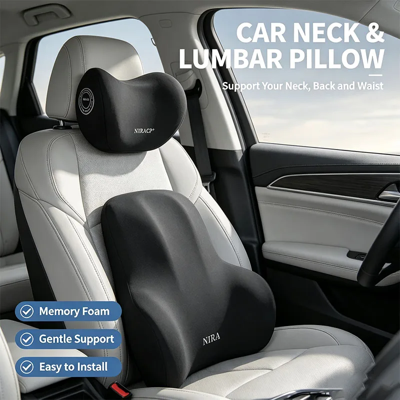 Memory Foam Car Neck Pillow Lumbar Support - Nuovo cuscino per il collo in