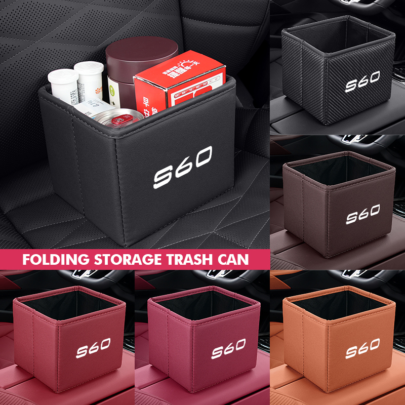 Waterproof Car Trash Can With Lid - Cestino per auto pieghevole, borsa organizer
