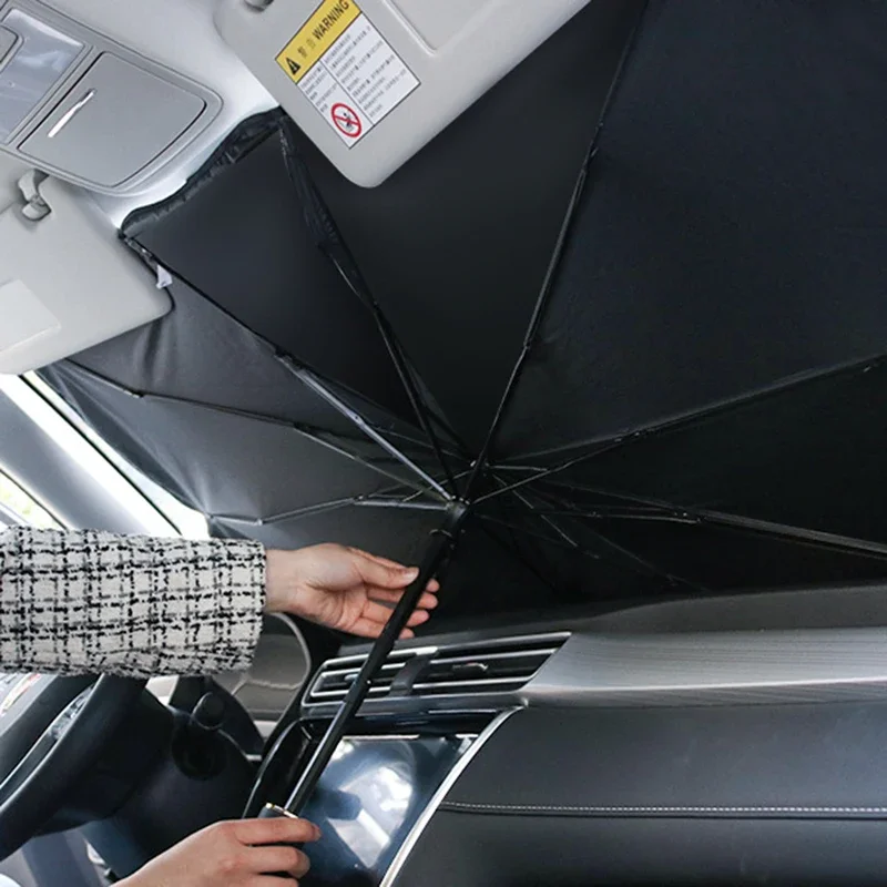 Car Sunshade Windshield Umbrella Foldable - Parasole Pieghevole per Parabrezza Auto, Protezione