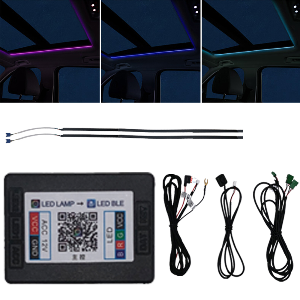 Led Ambient Interior Car Lights App Control - 2 pz 110cm tetto apribile LED