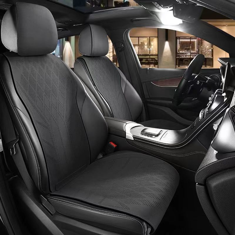 Leather Car Seat Covers Full Set Universal - Coprisedile per auto in pelle scamosciata