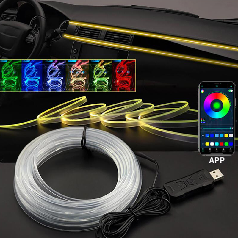 Led Ambient Interior Car Lights App Control - Luce d'atmosfera interna per auto Striscia