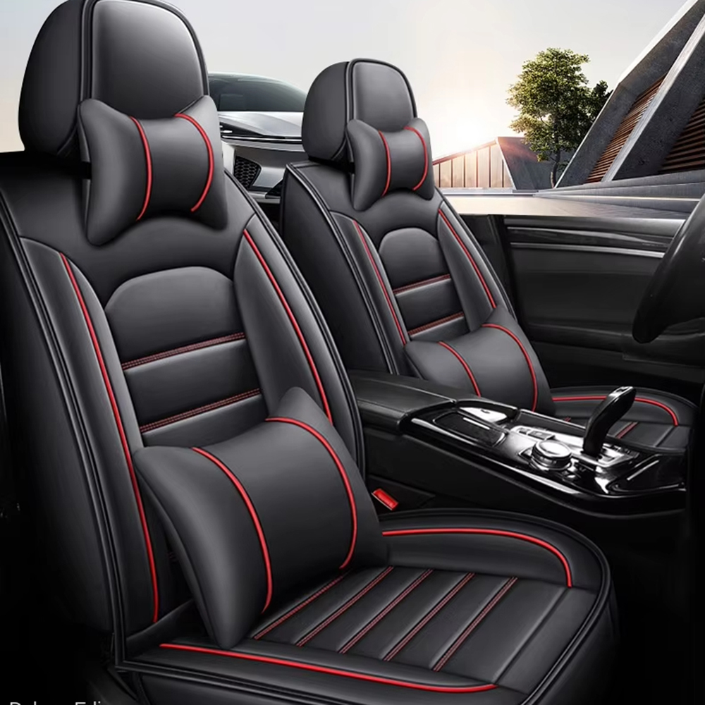 Leather Car Seat Covers Full Set Universal - Coprisedili Auto Universali in Pelle 3D