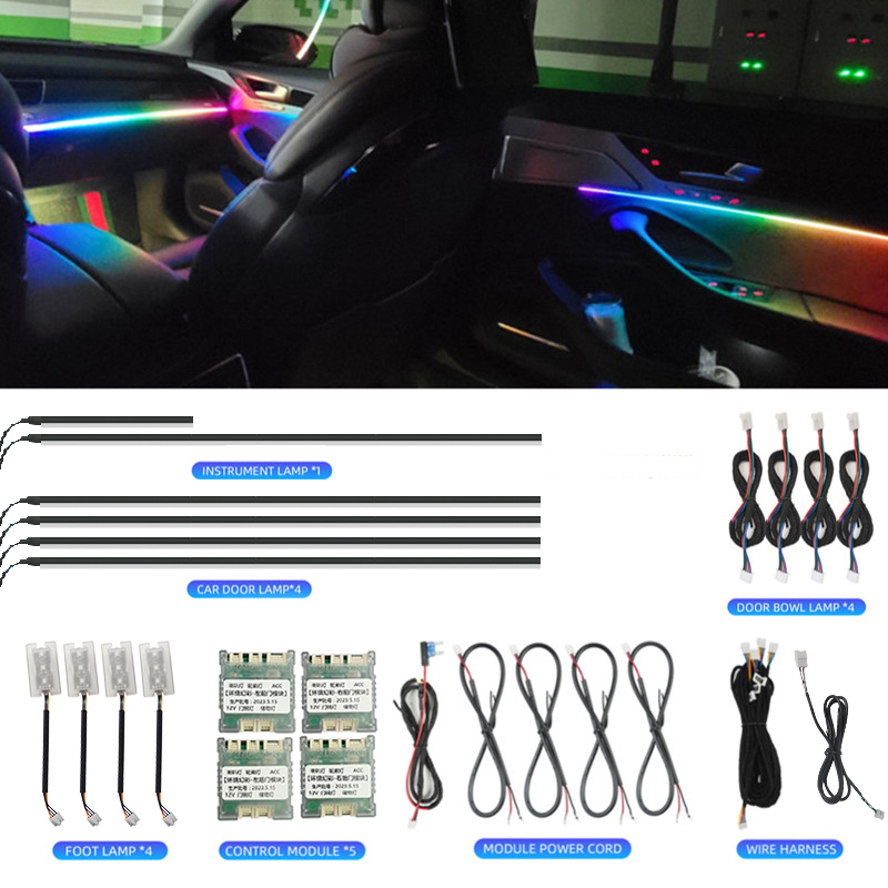 Led Ambient Interior Car Lights App Control - Luci Ambientali LED per Interni Auto,