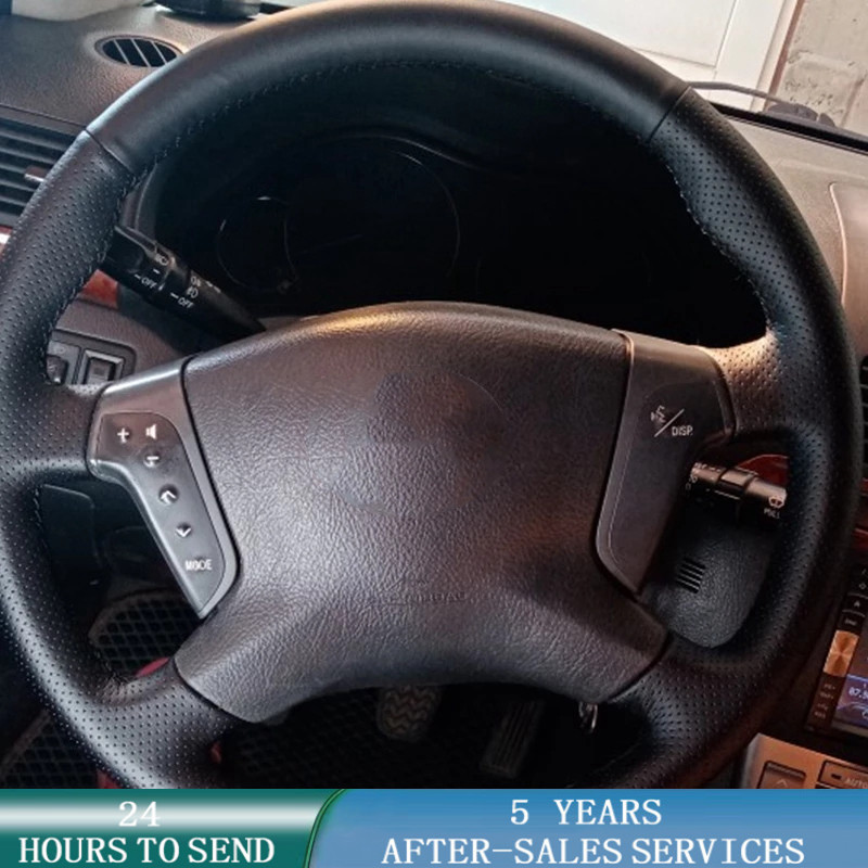 Car Steering Wheel Cover Anti Slip Breathable - Coprivolante per auto personalizzato cucito a