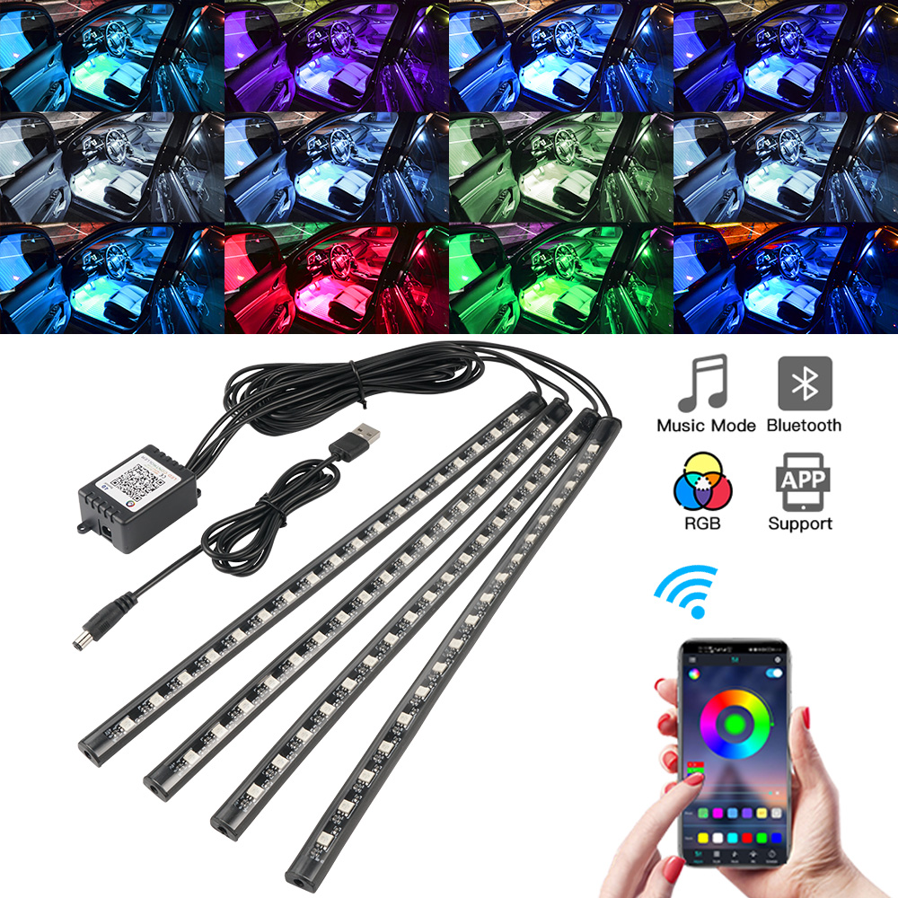Led Ambient Interior Car Lights App Control - Neon LED Interni Luce per auto