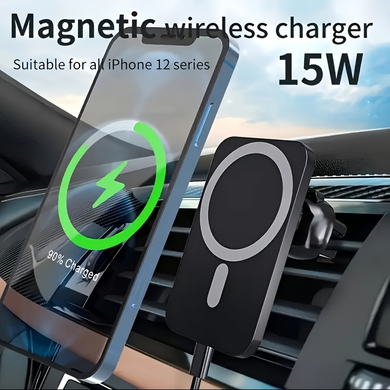 Wireless Car Charger Mount Fast Charging - Caricatore Wireless Magnetico per Auto 15W,