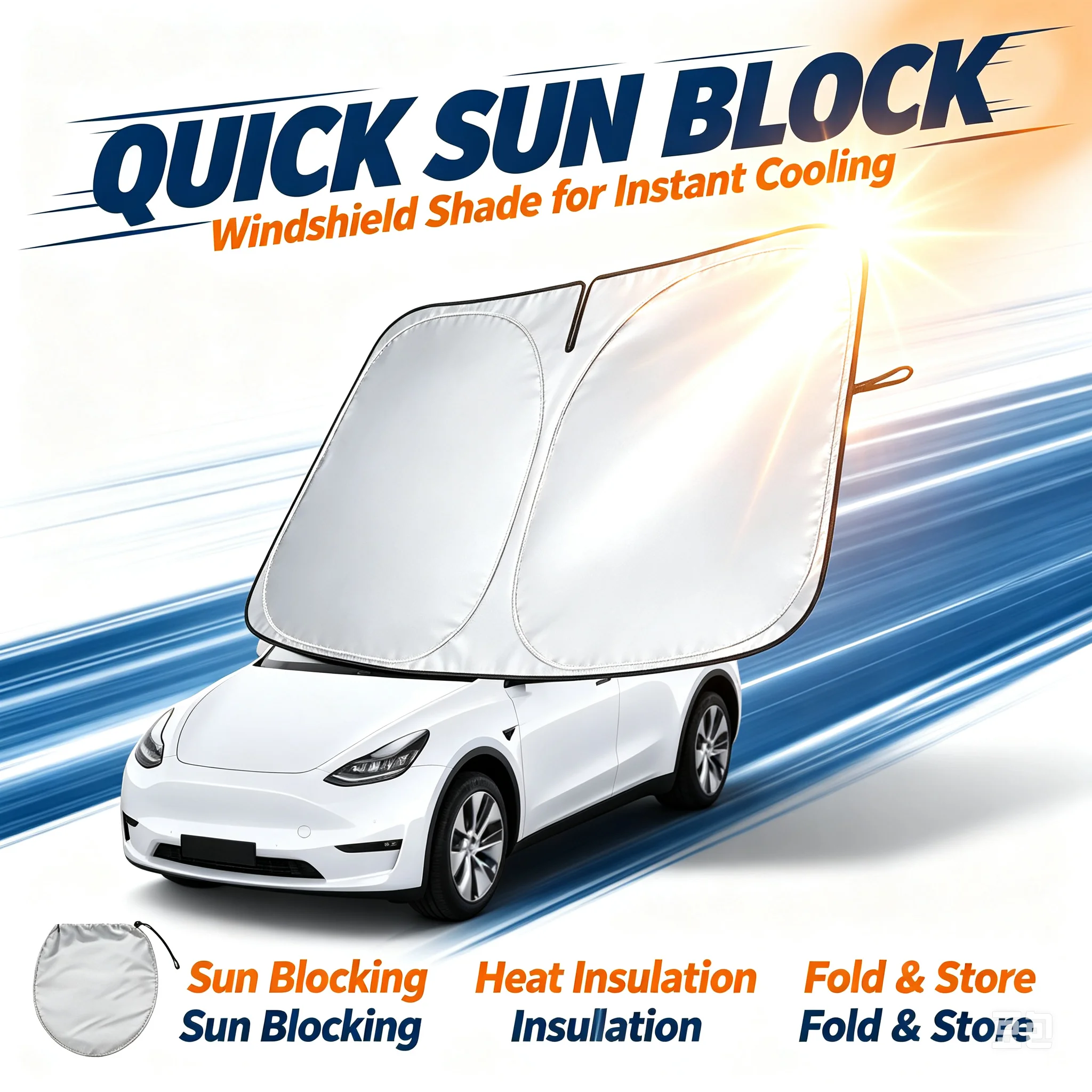 Parasole per Auto con Riflessi - Car Sunshade Windshield Umbrella Foldable recensione e prezzo