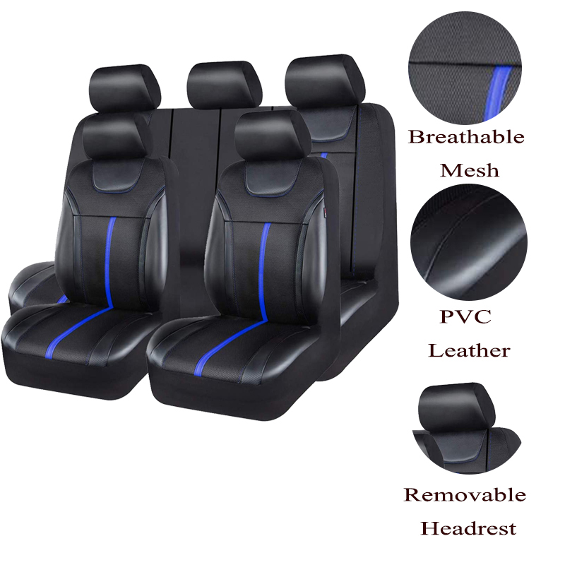 AUTOKING Set di Coprisedili Un - Leather Car Seat Covers Full Set Universal recensione e prezzo