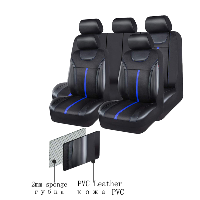 AUTOKING Set di Coprisedili Un - Leather Car Seat Covers Full Set Universal recensione e prezzo