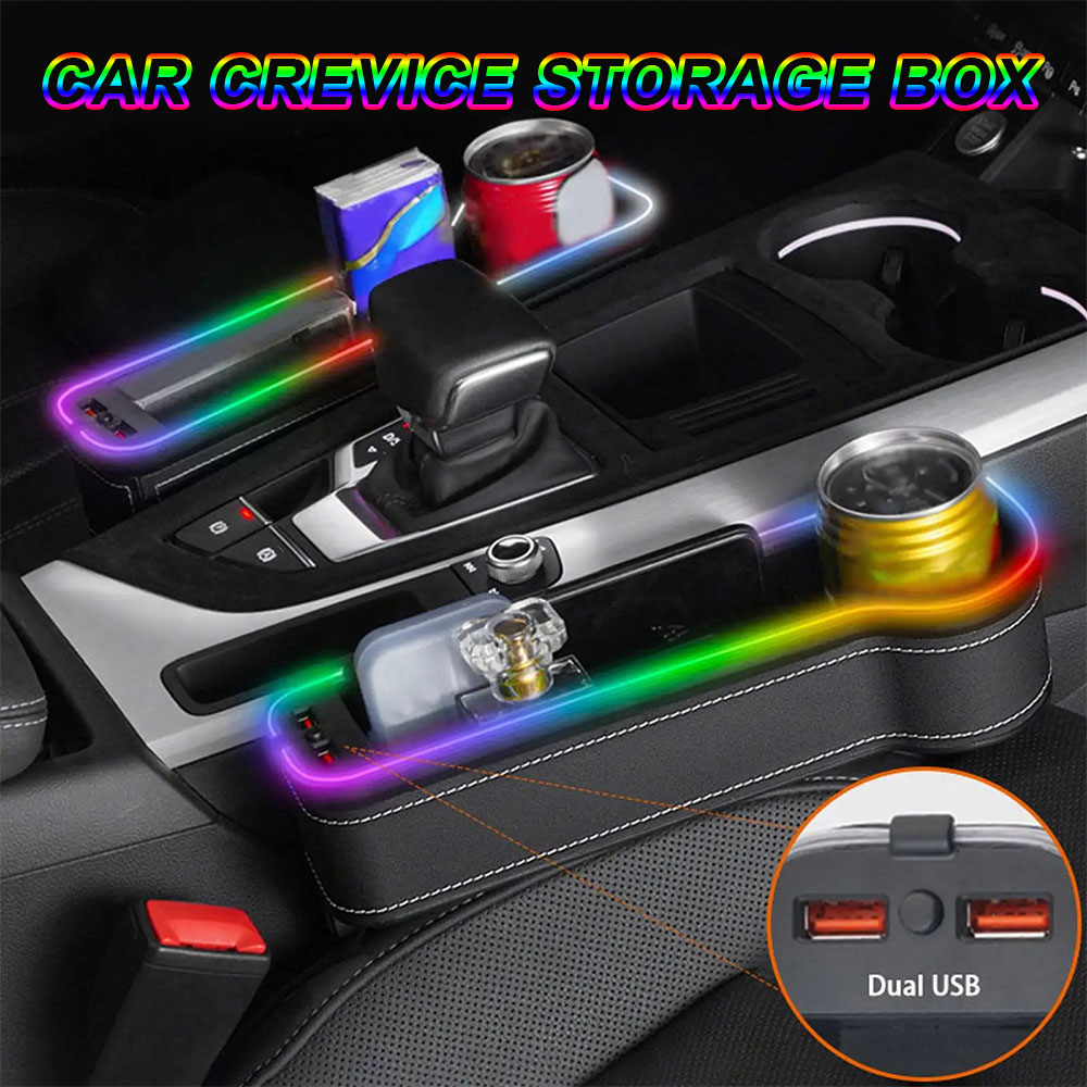 Scatola portaoggetti per fessu - Seat Gap Filler Organizer With Usb Charger recensione e prezzo