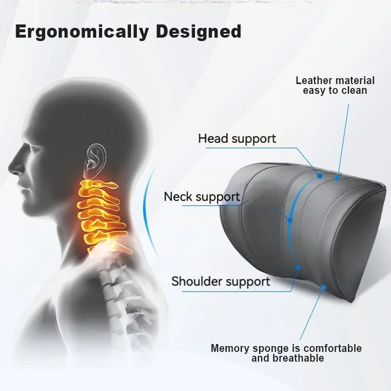Cuscino poggiatesta per seggio - Memory Foam Car Neck Pillow Lumbar Support recensione e prezzo