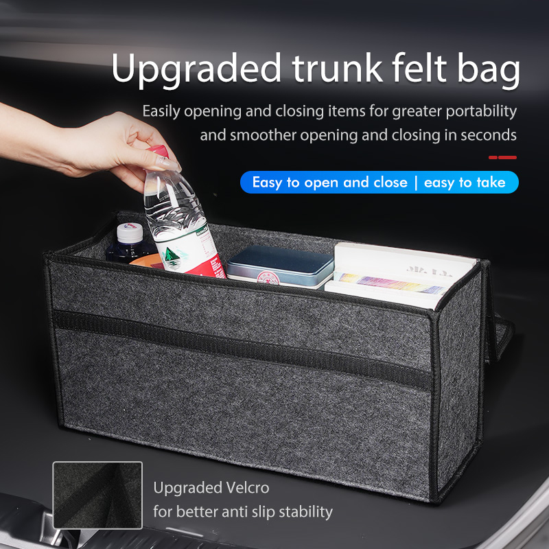 Organizer Pieghevole in Feltro - Car Trunk Organizer Foldable Storage Box recensione e prezzo