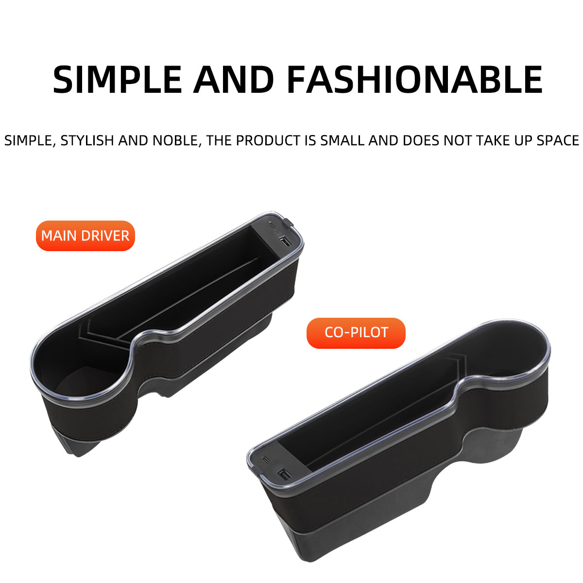 Organizer per Fessure del Sedi - Seat Gap Filler Organizer With Usb Charger recensione e prezzo