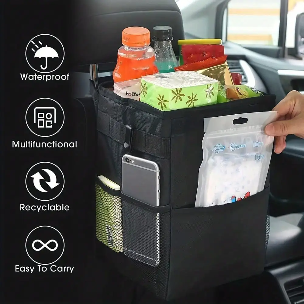 Pattumiera portatile impermeab - Waterproof Car Trash Can With Lid recensione e prezzo
