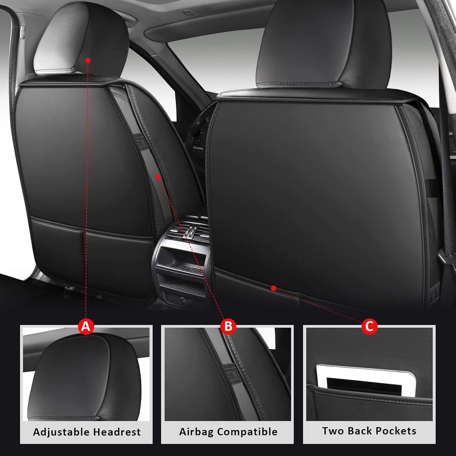 Protezione Universale per Sedi - Leather Car Seat Covers Full Set Universal recensione e prezzo