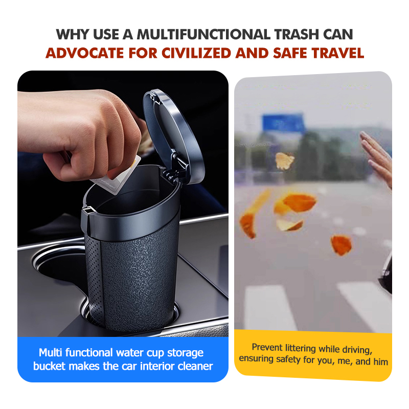 Cestino per auto, contenitore  - Waterproof Car Trash Can With Lid recensione e prezzo