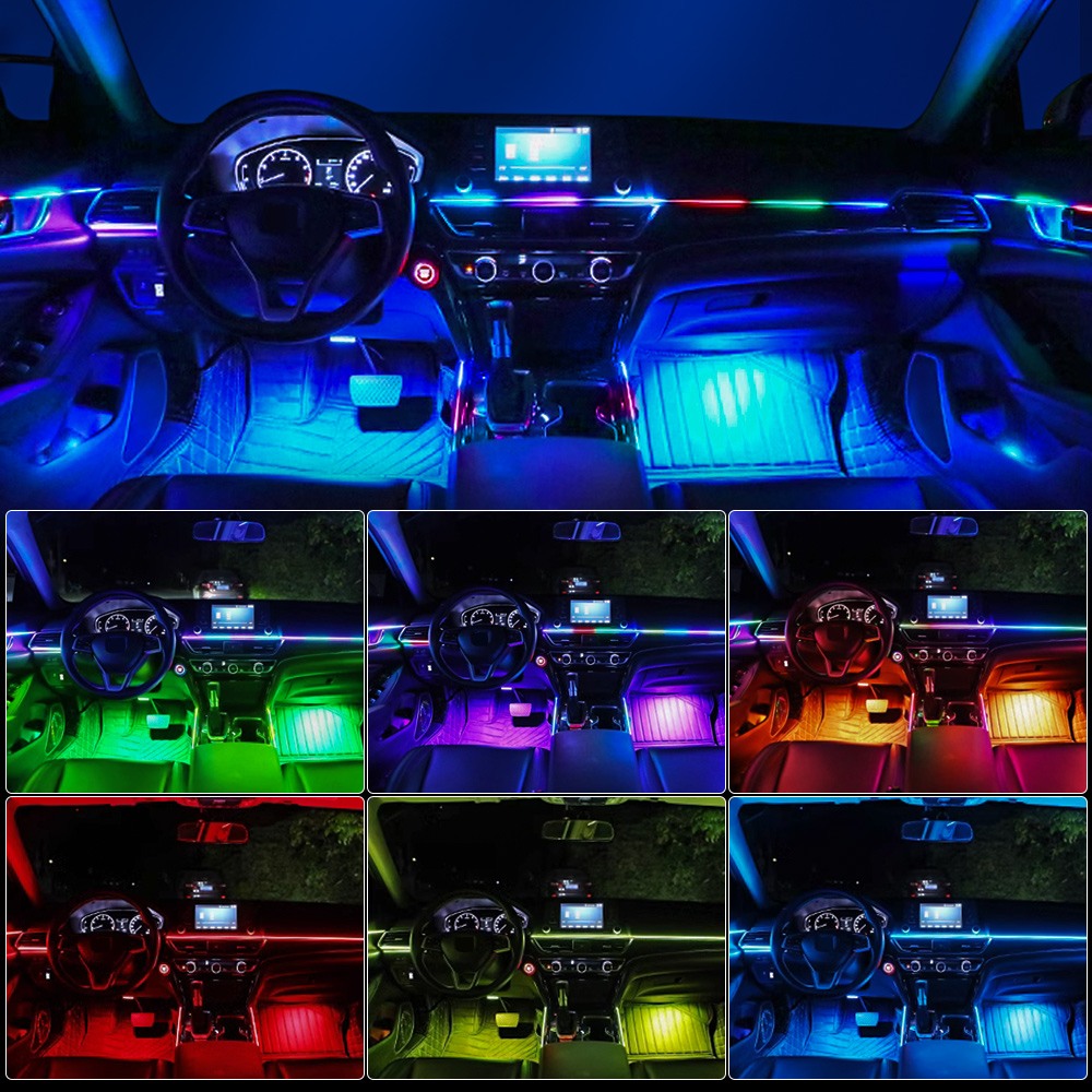 6/10/14/18 in 1 Luce ambiental - Led Ambient Interior Car Lights App Control recensione e prezzo