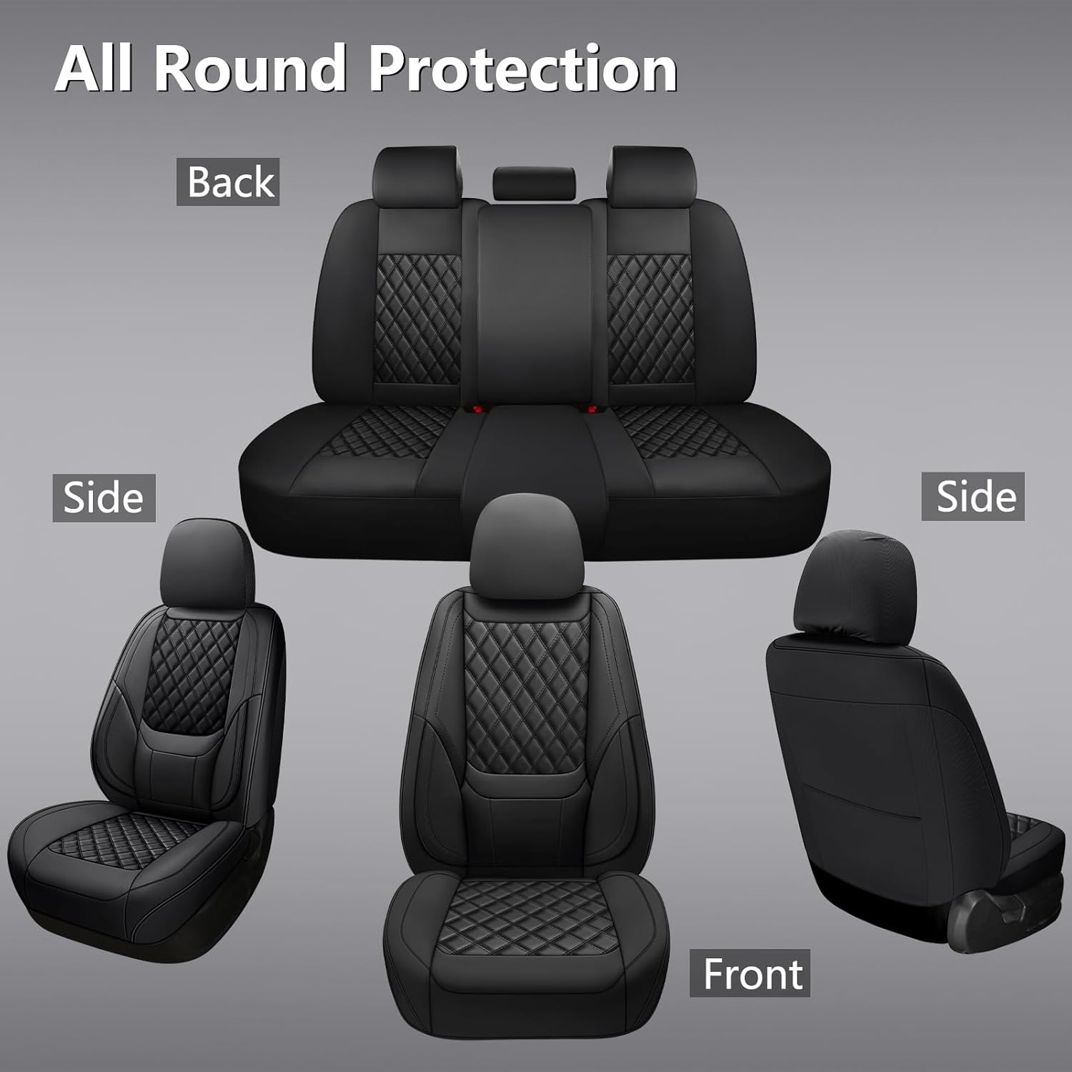 Set Completo di 4 Coprisedili  - Leather Car Seat Covers Full Set Universal recensione e prezzo