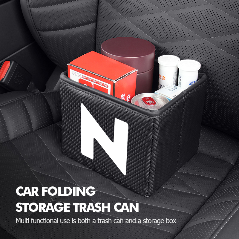 Cestino per auto pieghevole, b - Waterproof Car Trash Can With Lid recensione e prezzo