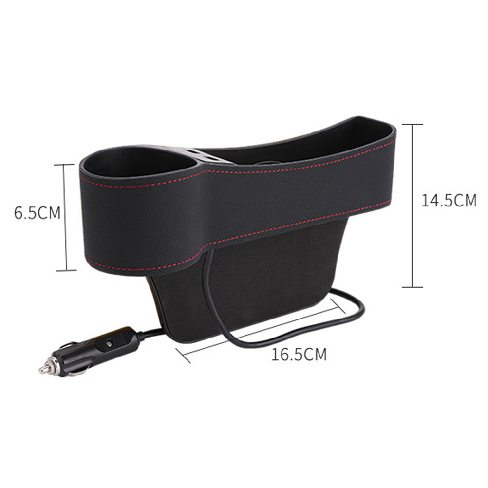 Scatola portaoggetti per fessu - Seat Gap Filler Organizer With Usb Charger recensione e prezzo