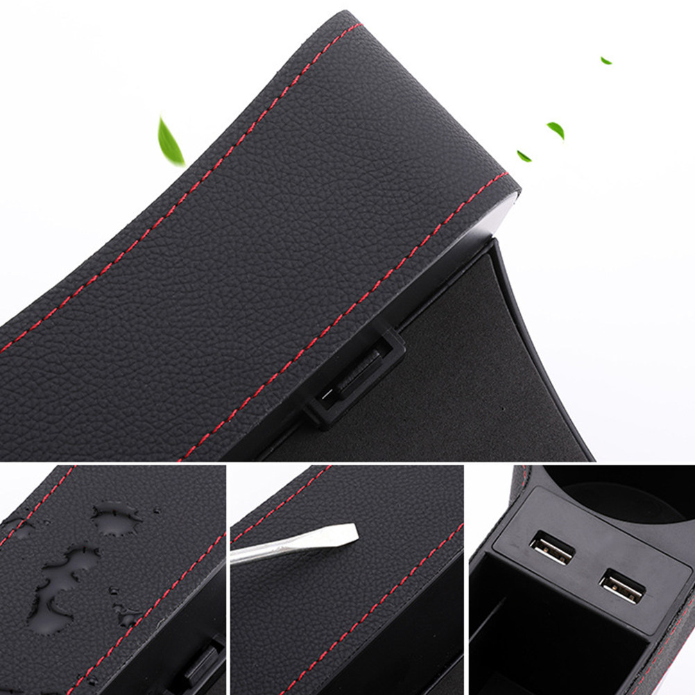 Scatola portaoggetti per fessu - Seat Gap Filler Organizer With Usb Charger recensione e prezzo