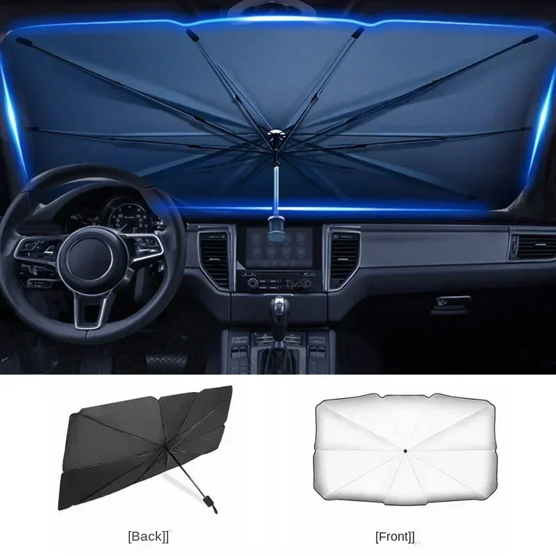 Parasole Pieghevole per Parabr - Car Sunshade Windshield Umbrella Foldable recensione e prezzo