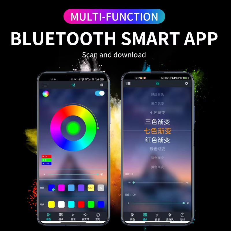 Retroilluminazione RGB App rem - Led Ambient Interior Car Lights App Control recensione e prezzo