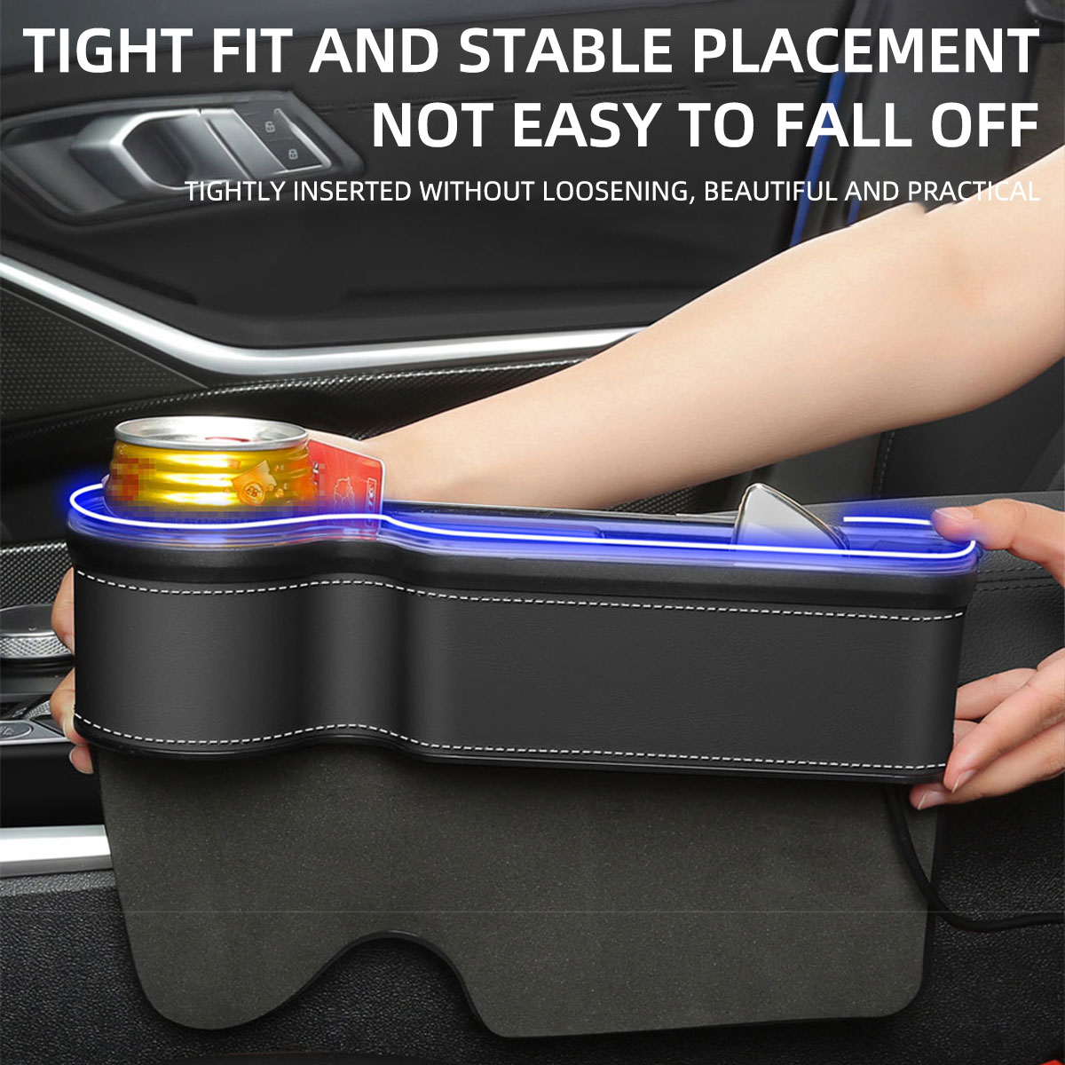 Organizzatore per Fessure Auto - Seat Gap Filler Organizer With Usb Charger recensione e prezzo
