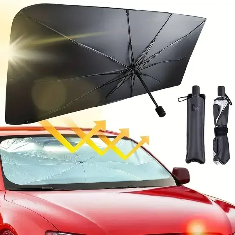 Parasole Pieghevole Multifunzi - Car Sunshade Windshield Umbrella Foldable recensione e prezzo