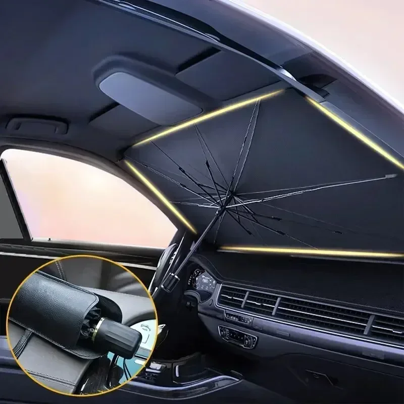Parasole Pieghevole Multifunzi - Car Sunshade Windshield Umbrella Foldable recensione e prezzo
