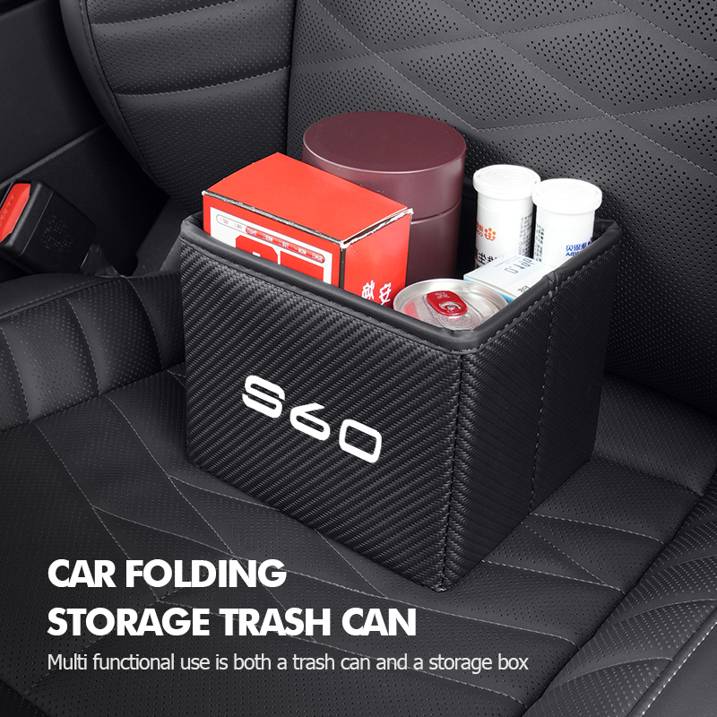 Cestino per auto pieghevole, b - Waterproof Car Trash Can With Lid recensione e prezzo