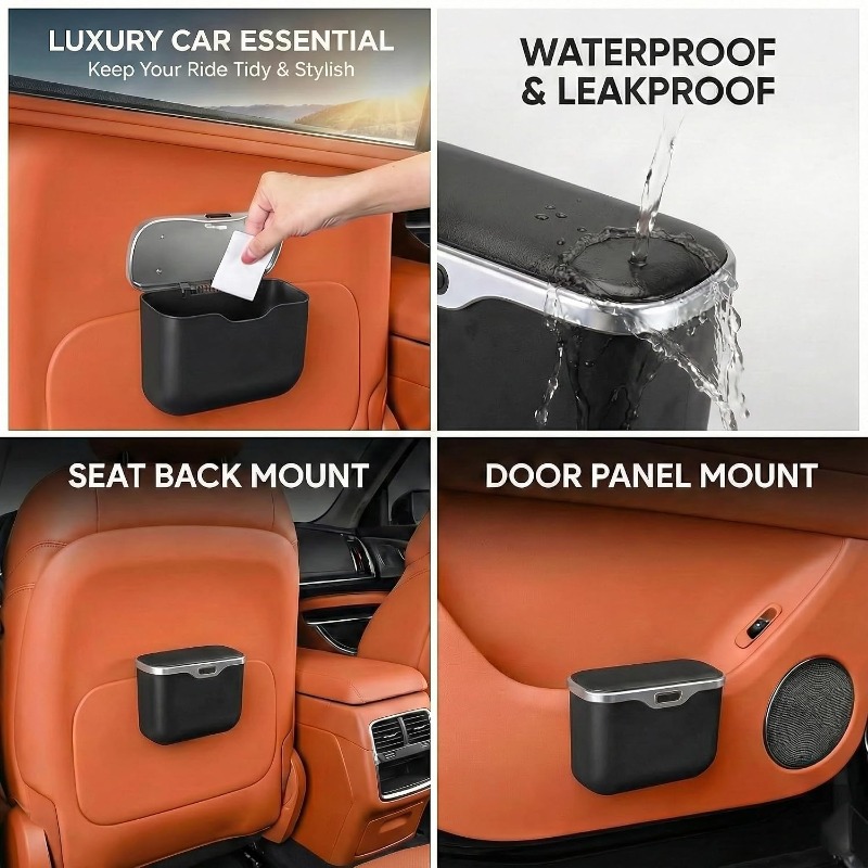 Cestino per auto con coperchio - Waterproof Car Trash Can With Lid recensione e prezzo