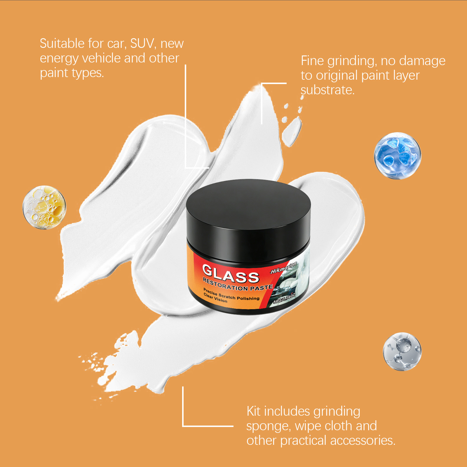 Cera Lucidante per Vetri Auto, - Car Scratch Repair Polishing Wax Paste recensione e prezzo