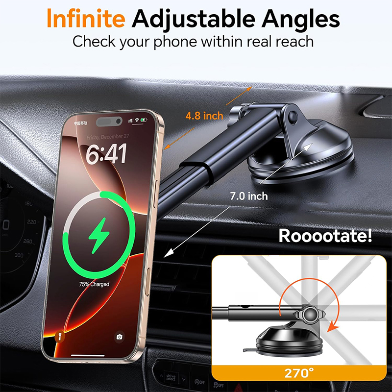 UYUXIO 15W Ricarica Veloce Par - Wireless Car Charger Mount Fast Charging recensione e prezzo