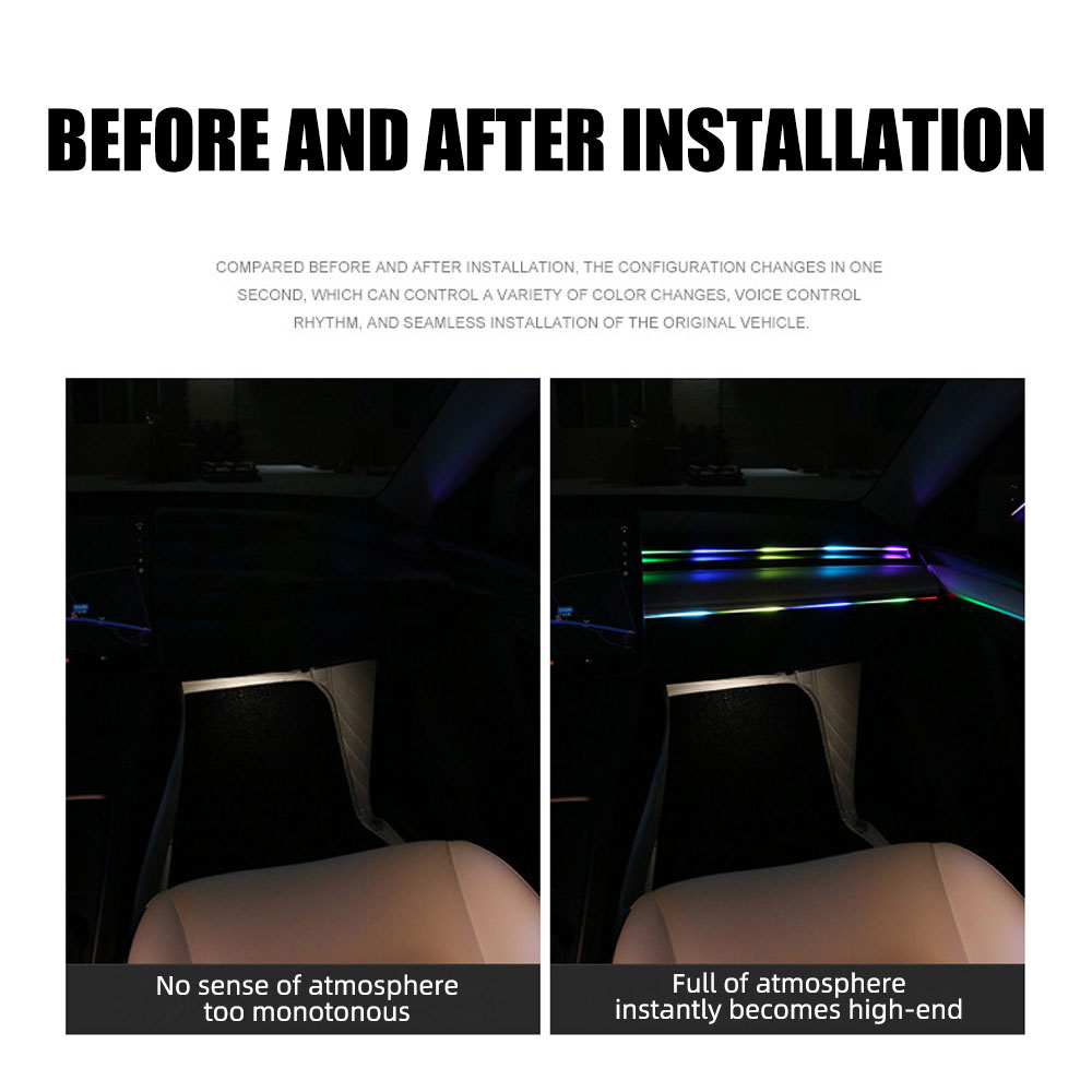 Luci ambientali a LED per auto - Led Ambient Interior Car Lights App Control recensione e prezzo