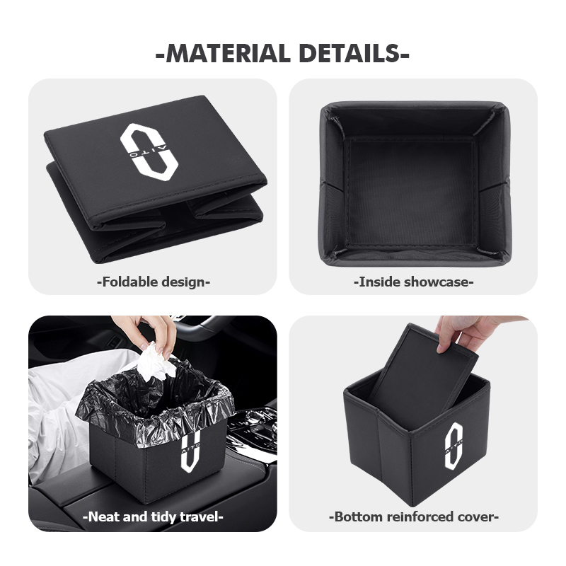 Cestino per auto pieghevole, b - Waterproof Car Trash Can With Lid recensione e prezzo