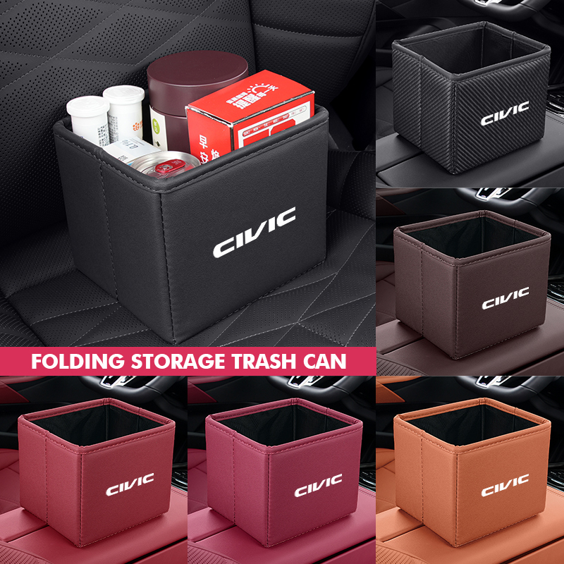 Cestino per auto pieghevole, b - Waterproof Car Trash Can With Lid recensione e prezzo