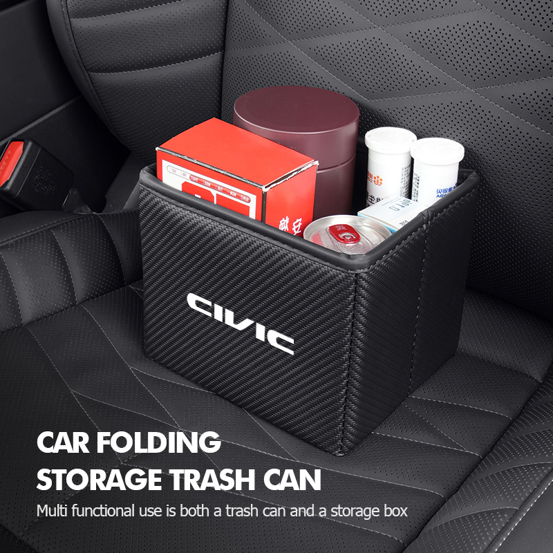 Cestino per auto pieghevole, b - Waterproof Car Trash Can With Lid recensione e prezzo