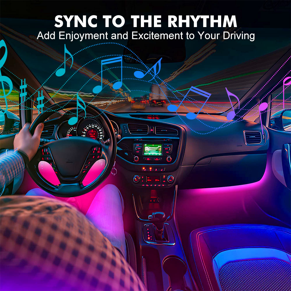 Neon LED Interni Luce per auto - Led Ambient Interior Car Lights App Control recensione e prezzo